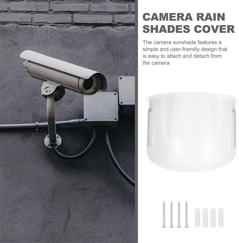 UKCOCO Outdoor Camera Cover - 2 Pcs Universal Security Camera Cover - Sun Rain Shield for Outdoor Gate Dome, S340, Blink(White) - Image 4